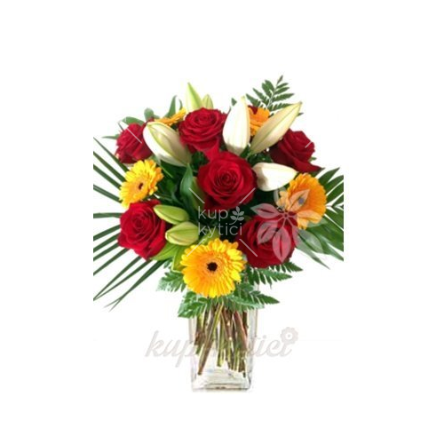 Colorful fresh bouquet of Longoria | Kup Kytici Online